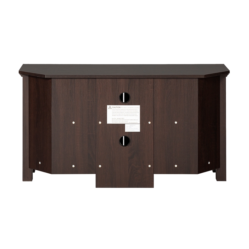 Walker Edison Cordoba Corner Wood TV Stand for TVs up to 48
