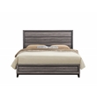 Global Furniture USA Kate Gray Panel Headboard Wooden Full Bed