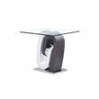 Global Furniture USA Gray and White Glass Top Coffee Table
