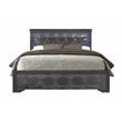 Global Furniture USA Pompei Wooden Gray Full Bed w/ LED Headboard Light