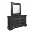 Global Furniture USA Pompei Wooden Large Scale Gray Mirror