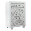 Global Furniture USA Santorini White Solid Wood 5-Drawer Chest