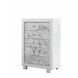 Global Furniture USA Santorini White Solid Wood 5-Drawer Chest