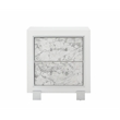 Global Furniture USA Santorini White Solid Wood 2-Drawer Nightstand