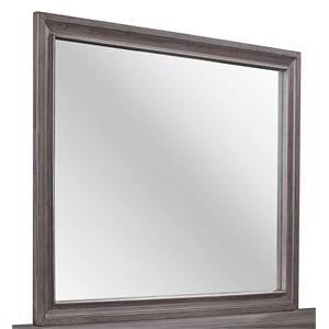 Global Furniture USA Seville Melamine Gray Wood Large Scale Mirror