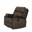 Global Furniture USA U7303C Brown Microfiber Glider Recliner