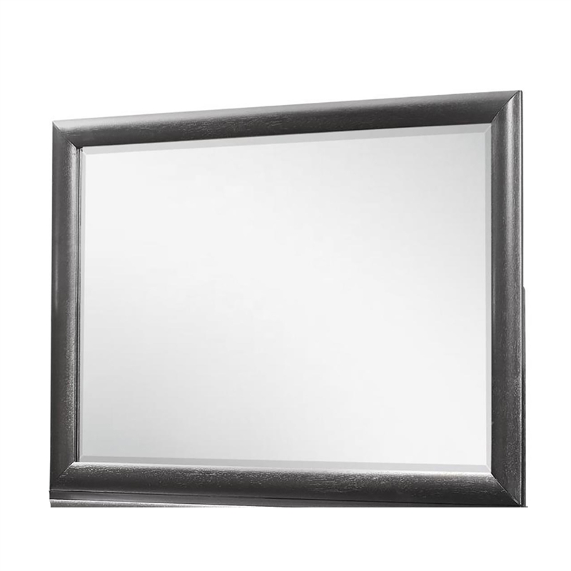Global Furniture USA Jordyn Wood Large Scale Gray Mirror