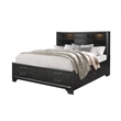 Global Furniture USA Jordyn Contemporary Wood Gray King Storage Bed