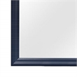 Global Furniture USA Charlie Wood Frame Mirror in Blue Finish