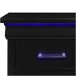 Global Furniture USA Charlie Blue Wood 2-Drawer Nightstand with Acrylic Handles