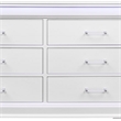 Global Furniture USA Charlie Traditional/Modern White Wood Dresser with LED