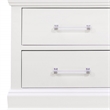 Global Furniture USA Charlie Traditional/Modern White Wood Nightstand with LED