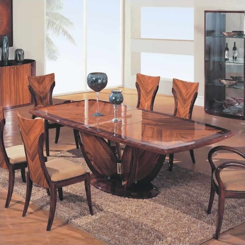 Global Furniture USA Rebecca Casual Dining Table In Cherry Finish D52 DT   26499 L 