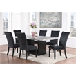 Global Furniture USA D03 Black Velvet Dining Chairs - Set of Two