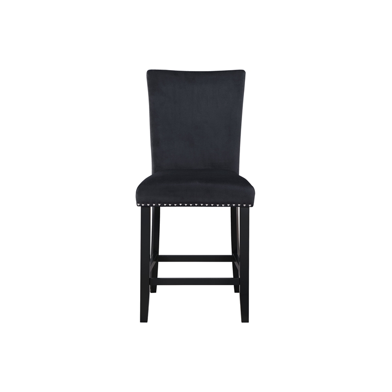 Global Furniture USA D04 5pc Black Faux Marble Counter Table with Black Stools