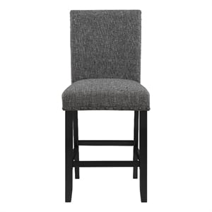 Global Furniture USA D1622 Gray Fabric Seat Bar Stools - Set of Two