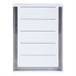 Global Furniture USA Ylime Metallic Smooth White Chest With LED