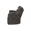 Global Furniture USA U8517 Gray Fabric Console Reclining Loveseat