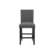 Global Furniture USA D40011 Light Gray Marble Bar Set with D1622 Bar Stool