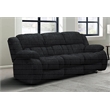 Global Furniture USA U250 Ebony Fabric Reclining Sofa