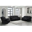 Global Furniture USA U250 Ebony Fabric Console Reclining Loveseat