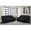 Global Furniture USA U250 Ebony Fabric Console Reclining Loveseat