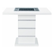 Global Furniture USA Monaco High Gloss Wood White and Light Gray Bar Set