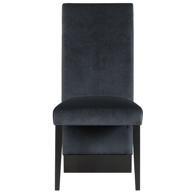Global Furniture USA D12 Black Wood Dining Table and 4 Dining Chairs