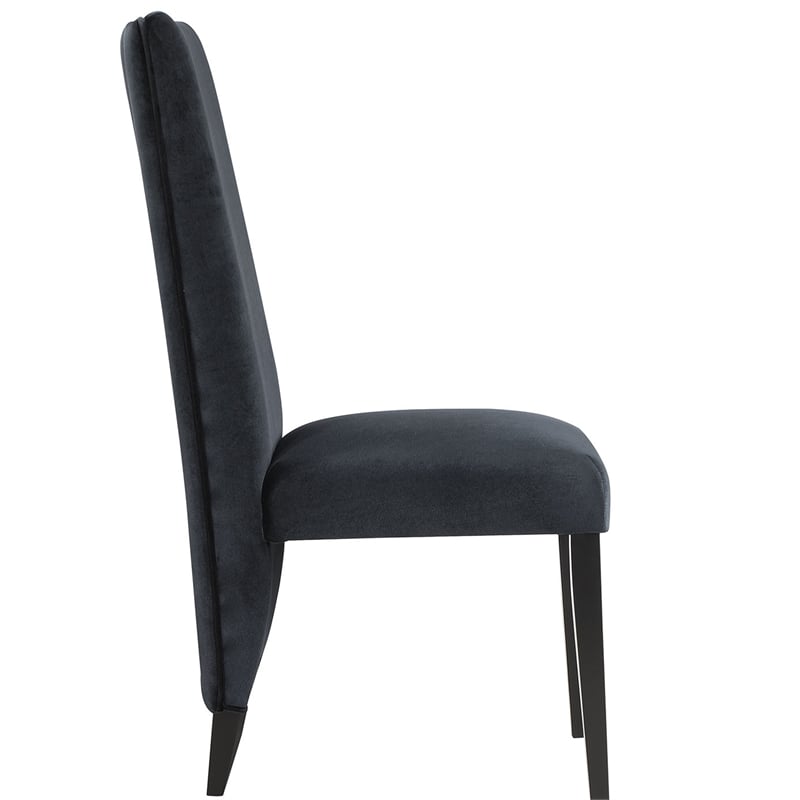 Global Furniture USA D12 Black Wood Dining Table and 4 Dining Chairs