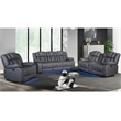 Global Furniture USA U7068 Gray Polyester 10 PCR Loveseat with LED
