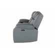 Global Furniture USA U7068 Gray Polyester 10 PCR Loveseat with LED