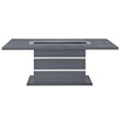 Global Furniture USA Monaco Dark Gray Wood Dining Table and 4 Dining Chairs