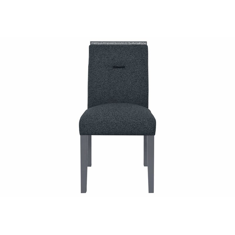Global Furniture USA Monaco Dark Gray Wood Dining Table and 4 Dining Chairs
