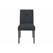 Global Furniture USA Monaco Dark Gray Wood Dining Table and 4 Dining Chairs