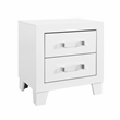 Global Furniture USA Luccia White Wood Full Bed Set with LED