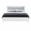 Global Furniture USA Luccia White Wood Full Bed Set with LED