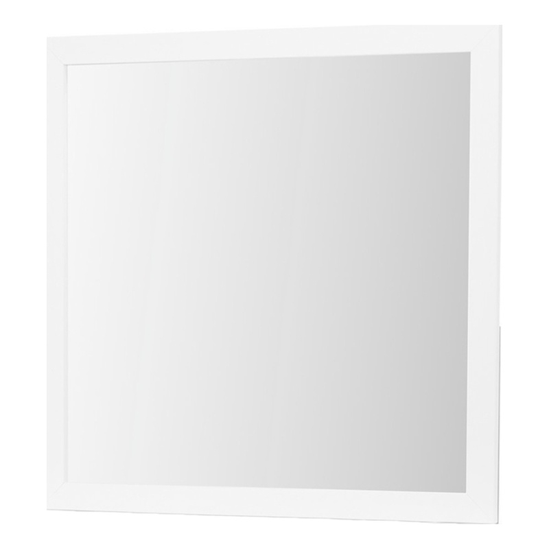 Global Furniture USA Luccia White Wooden Large Scale Mirror