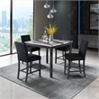 D4054 Black and Marble Finish 5PC Bar Set