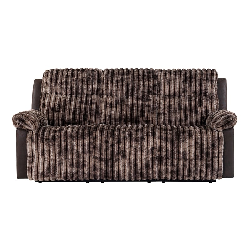 6028 Brown 2PC Reclining Sofa and Loveseat