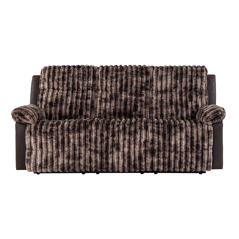 6028 Brown 3PC Reclining Sofa-Loveseat-Glider Recliner