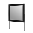 Emma Bedroom Mirror in Black Gray Finish