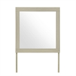 Emma Bedroom Dresser Mirror in Natural White Finish