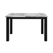 D8032 Dining table with (4) D9026 Grey Dining Chair Set