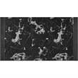 Black Wood Dining Table with Marble Look Surface