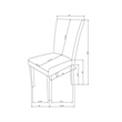 D1319 Dining Table and (4) Dining Chair Set
