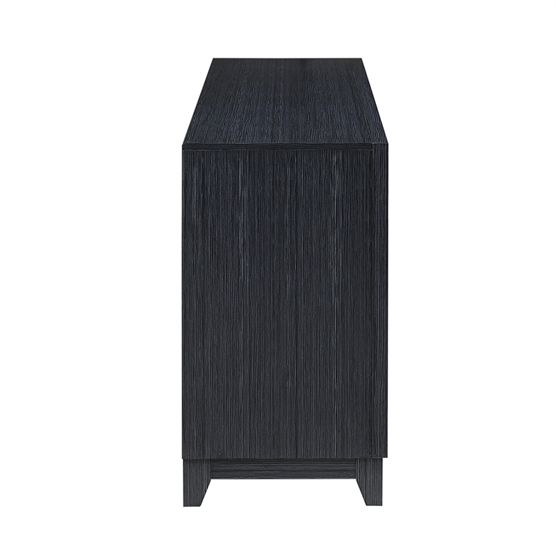 Lily Dark Gray 72 Inch Electric Fireplace with LED Lighting and Speakers
