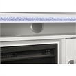 Lily White 72 Inch Electric Fireplace with LED Lighting and Speakers