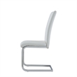 Faux Leather Dining Chairs in White (Set of 4)