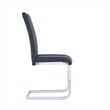 Faux Leather Dining Chairs in Black (Set of 4)