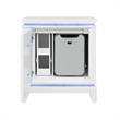 Alina White Bedside Table with Cooler/ LED /USB and Bluetooth Speaker